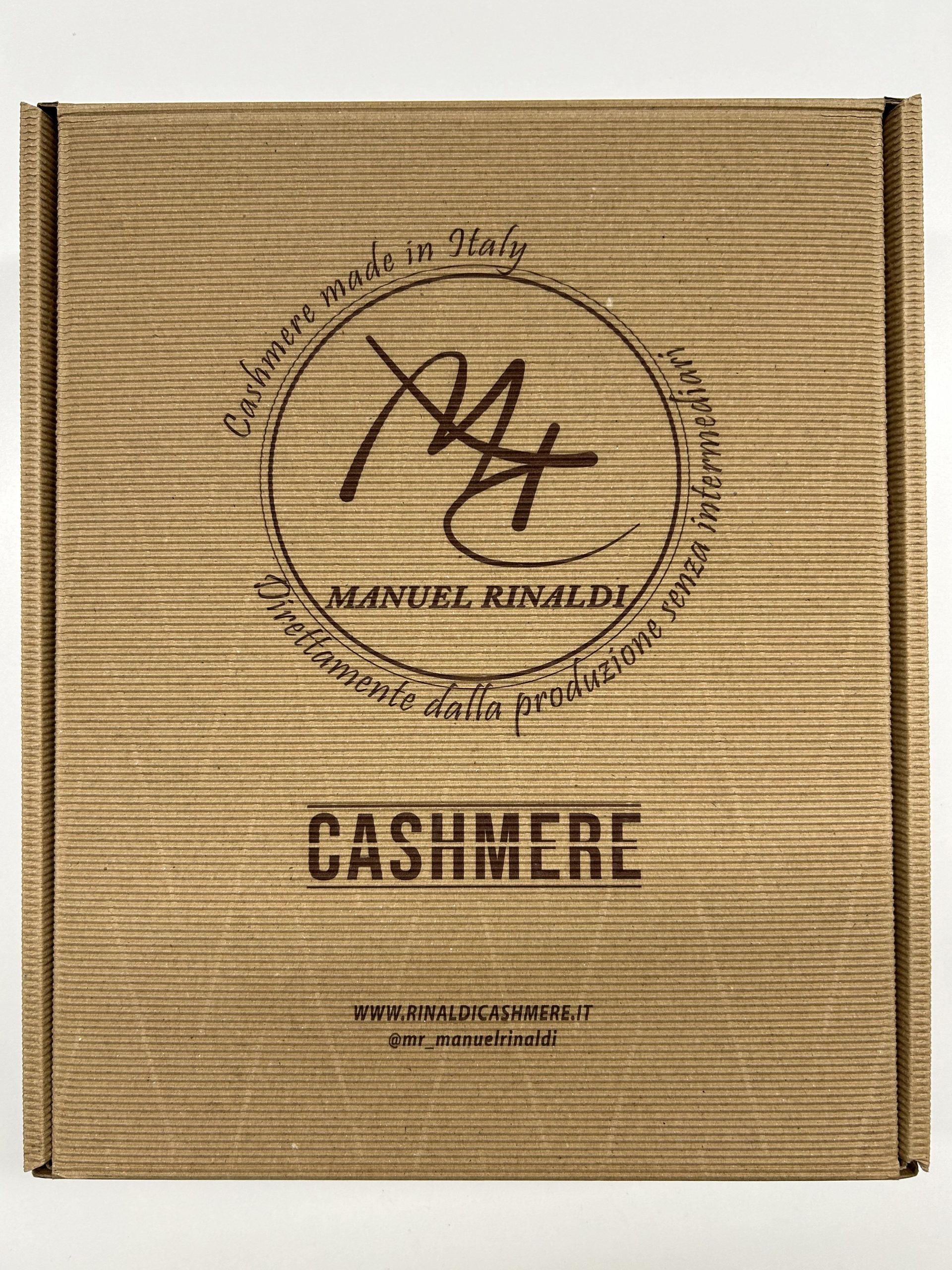 scatola MR packaging brand MR - cashmere artigianale