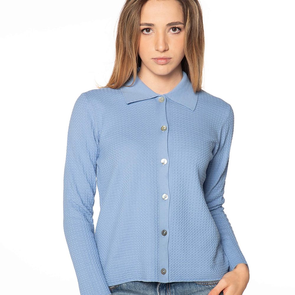 Giacca - Donna 100% Cotone collo a polo