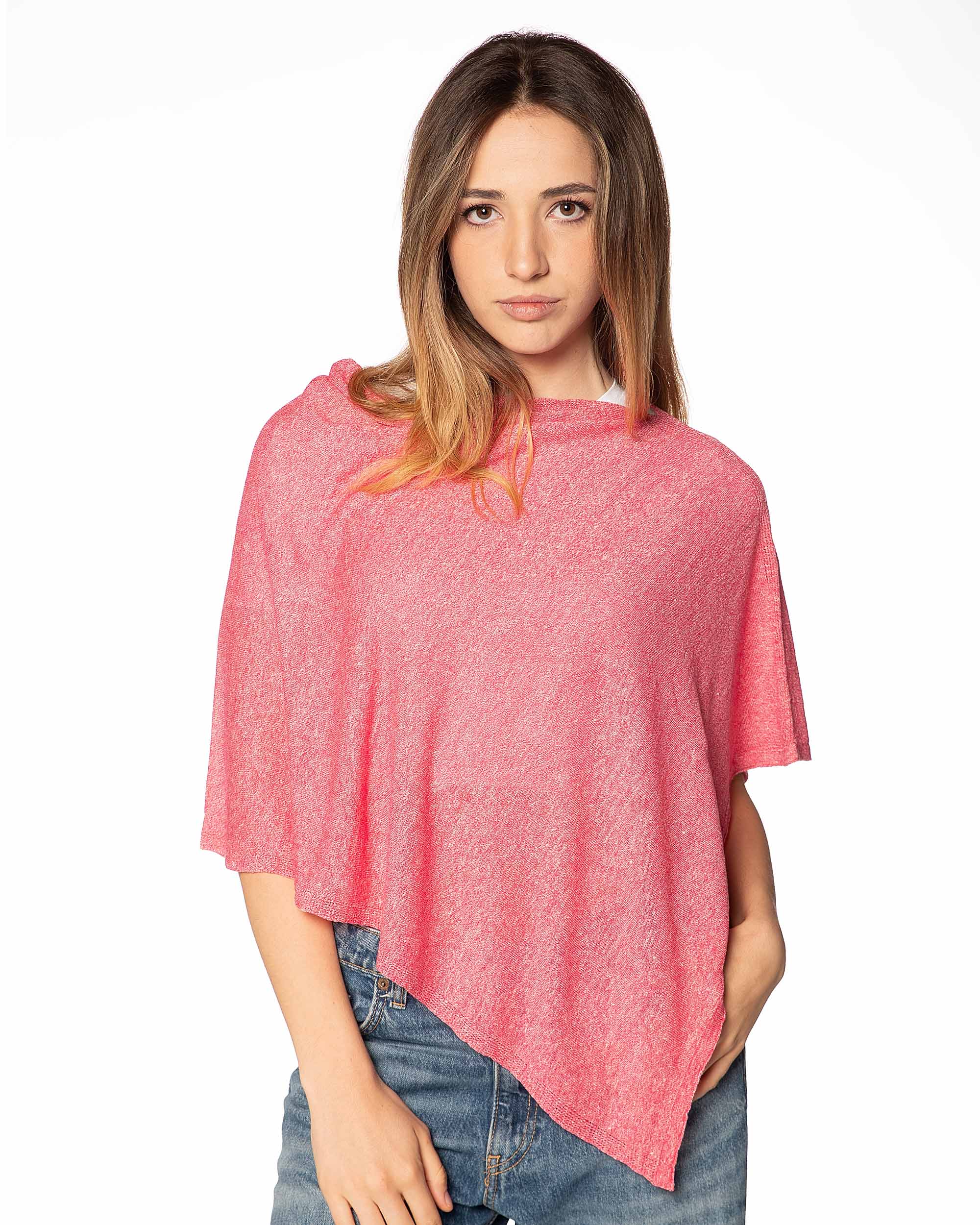 CURA DEL CASHMERE 5 Mantella 1025 100 Lino Geranio Fronte
