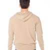 Retro felpa beige uomo in misto cashmere con cappuccio, design artigianale e finiture eleganti – collezione Rinaldi Cashmere.