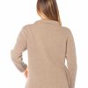 Giacca donna marrone in misto cashmere Rinaldi Cashmere, retro del capo sartoriale
