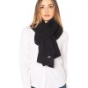 Stola Donna in misto cashmere color nero, stile classico ed elegante, lavorazione rasata fine – Rinaldi Cashmere
